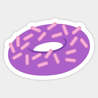 purple doughnut Sticker